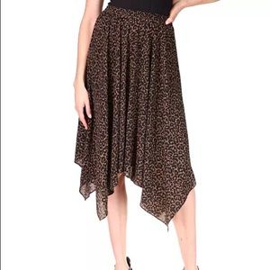 Michael Kors Cheetah-Print Pull-On Skirt